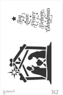 STENCIL 20X30CM 342 NATIVITY SCENE