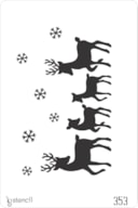 STENCIL 20X30CM 353 REINDEER