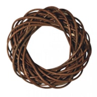 Wreath of willow, unpeeled, ø 30cm x 7cm, RAYHER