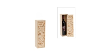 BOX FOR BOTTLE FELIZ NATAL 37X11X10CM