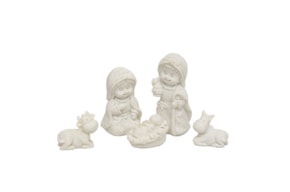 NATIVITY FAMILY 5P  2.8X2.4X5.5CM