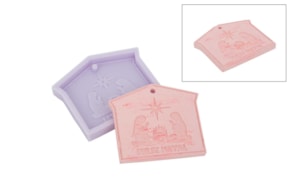 SILICONE MOULD NATIVITY FAMILY 8X7X0.8CM  MLD215