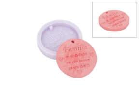 MOLDE SILICONA PLACA RED. FAMILIA D.6.5CM  MLD214