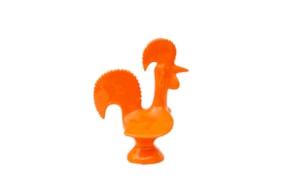 ROOSTER 29X22X16CM ORANGE