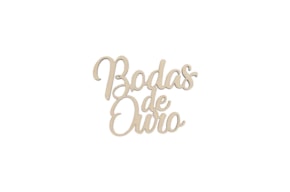 SET 6 PHRASES BODAS DE OURO 9X7X0.4CM CHOUPO