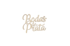 SET 6 PHRASES BODAS DE PRATA 9X7X0.4CM CHOUPO