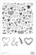 PLANTILLA 20X30CM 385 CORAZONES