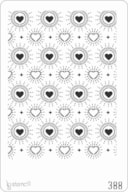 PLANTILLA 20X30CM 388 CORAZONES