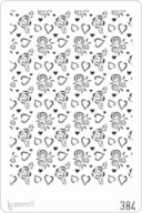 PLANTILLA 20X30CM 384 CORAZONES