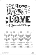 PLANTILLA 20X30CM 391 LOVE