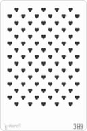 PLANTILLA 20X30CM 389 CORAZONES