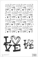 PLANTILLA 20X30CM 390 LOVE