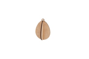 SET 6 3D APLICATIONS EGG 5.5X5.5X8X0.3CM MDF