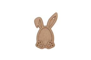 SET 2 APLICACIONES CONEJO 9X14X0.3CM MDF