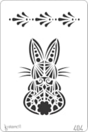 PLANTILLA 20X30CM 404 CONEJO DE PASCUA