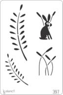 PLANTILLA 20X30CM 397 CONEJO DE PASCUA
