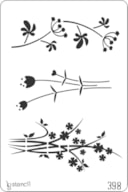PLANTILLA 20X30CM 398 FLORES