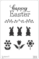 PLANTILLA 20X30CM 399 CONEJO DE PASCUA