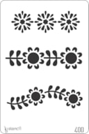 PLANTILLA 20X30CM 400 FLORES