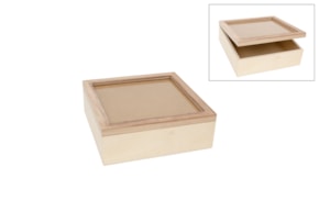 WOODEN BOX 23.5x23.5x8CM