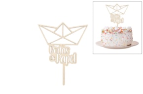 SET 4 TOPPERS BODAS DE PAPEL 13X16.5X0.4CM CHOUPO
