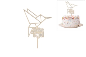 SET 4 TOPPERS BODAS DE PAPEL 13X18X0.4CM CHOUPO