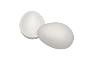 EGG 15.5CM STYROFOAM 2 HALVES