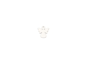 SET 12 ANGELS 3X3X0.3CM ACRILICO BRANCO
