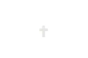 SET 12 CROSSES 1.5X2X0.3CM ACRILICO BRANCO