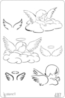 STENCIL 20X30CM 407 ANGELS