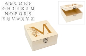BOX W/ CUSTOMIZE LETTER 13X13X7CM