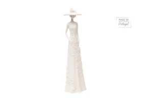 ESTATUETA DE MULHER C/CHAPEU 2149  37CM