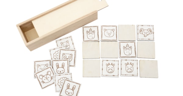 BOX 22X7X5.2CM W/ MEMORY GAME | LG Arts Crafts