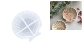 MOLDE SILICONE CONCHA D.11CM JESMONITE