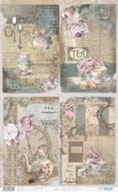 RICE PAPER 54X33CM HOME&DECO TEA PFY-13653