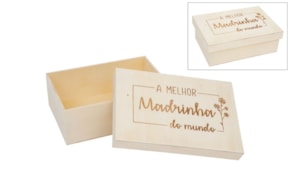 CAJA MADRINHA 22X15X8CM CHOUPO
