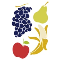 STENCIL 21X15CM  FRUITS 300021161 ACRILEX