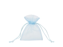 SACO TECIDO ORGANZA AZUL 9CMX12CM
