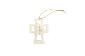 CROSS W/NATIVITY FAMILY 6.6X1.1X9.3CM