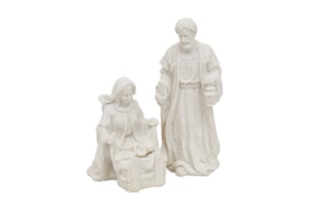 NATIVITY FAMILY 2PCS  8.5X7X20CM