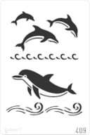 PLANTILLA 20X30CM 409 DELFINES