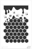PLANTILLA 20X30CM 417 ABEJAS