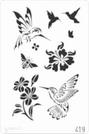 PLANTILLA 20X30CM 419 AVES