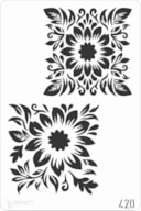 PLANTILLA 20X30CM 420 FLORES