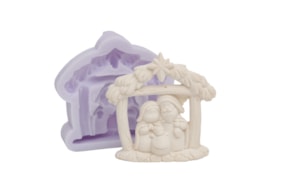 SILICONE MOLD NATIVITY FAMILY 7X7X2CM MLD272