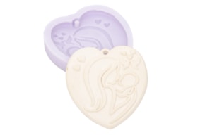 MOLDE SILICONE CORAZON MADRE C/NINO 7X8X1CM MLD248