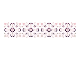 STENCIL 30X8CM PORTUGUESE DESIGN 1  300031532 ACRILEX
