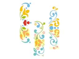 STENCIL 21X15CM TULIPE FLORAL  300021185 ACRILEX
