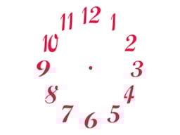 STENCIL 21X15CM CLOCK 2  300021513 ACRILEX