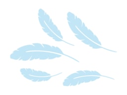 STENCIL 21X15CM FEATHER 300021514 ACRILEX